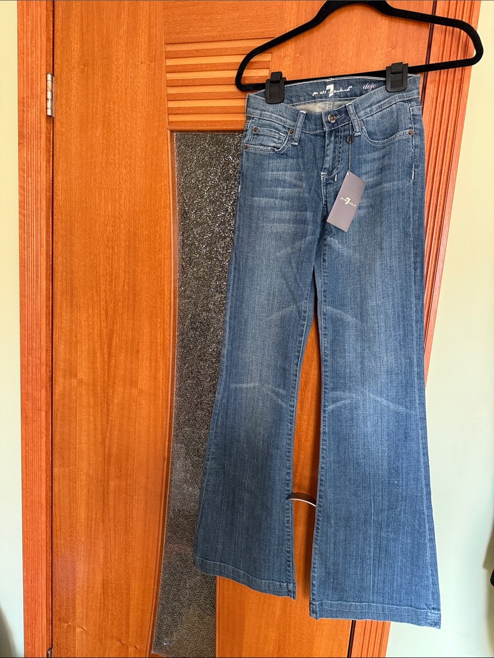 7 For All Mankind Medium Wash Flared Jeans